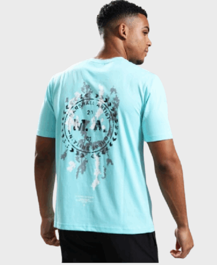 Marshall Artist Camo Erosion T-shirt Aqua