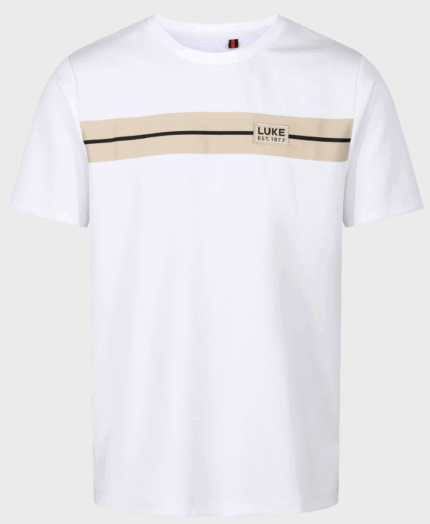 Luke 1977 M770151 Hopkins Chest Tape Shirt White