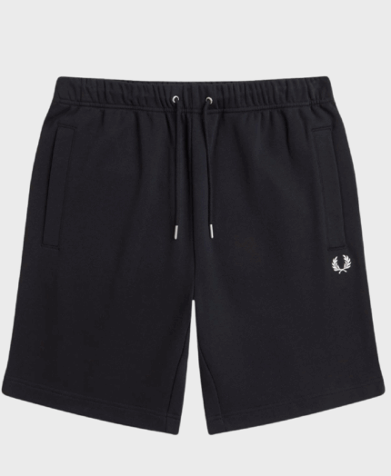 Fred Perry S8505 Classic Sweat Short 102 Black